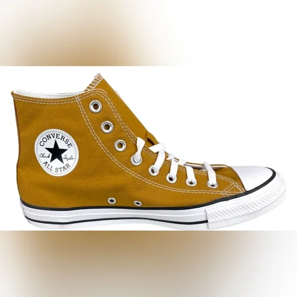 Converse Chuck Taylor All Star Hi Canvas Sneaker 'Wheat/White' A09971C Mustard - Picture 4 of 14
